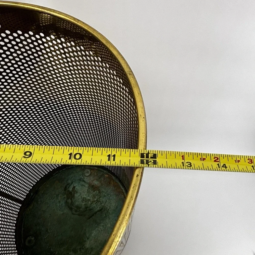 FrontGate Brass Waste Basket Approx 20